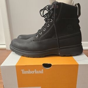Timberland Men's Black Lace-Up Boots